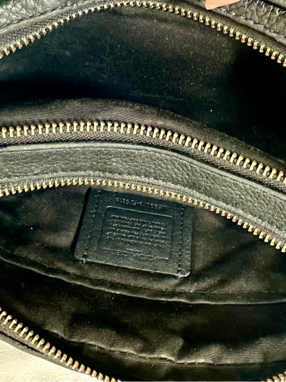 Coach Black Pebbled Leather Jes Crossbody Bag - Picture 7 of 16